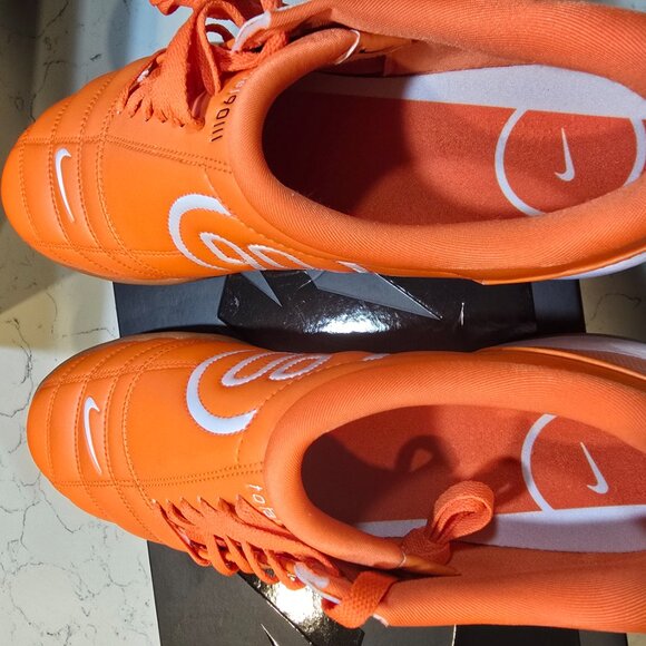 🔥 Nike T90 SP Safety Orange White #HF9351-800 Sz 10 mens Brand New🔥sneakers - Picture 6 of 15